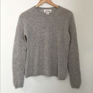 EUC Ellen Tracy 100% gray Cashmere sweater S